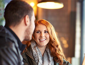 irish couple on a date